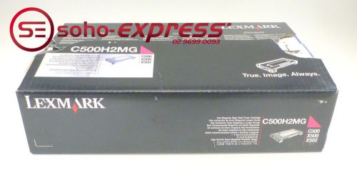LEXMARK GENUINE HIGH YIELD MAGENTA TONER CARTRIDGE C500H2MG