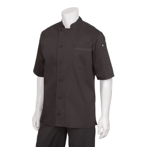 Chef Works VSSS-BBK-M Valais V-series Chef Coat