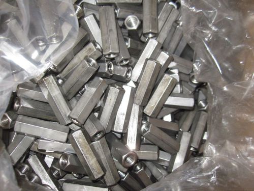 Drive Straight 3/8 - 16 in. Coarse Steel Hex Coupling Nuts-pack of 50