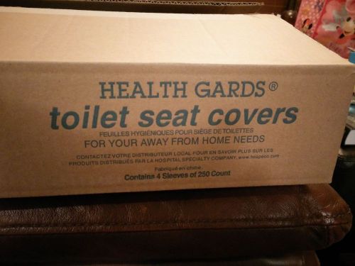 * 1 BOX 1000 DISPENSER REFILL HOSPECO HEALTH GUARDS GARDS TOILET SEAT COVERS NEW