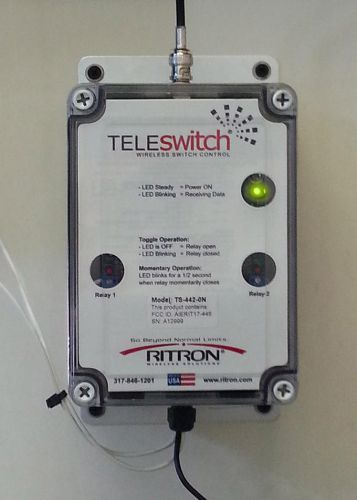 Ritron ts-442-gn uhf 400-420 mhz teleswitch wireless switch control for sale