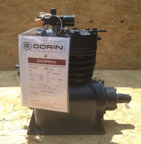 #47 new dorin &#034;3-5 hp motor&#034; compressor (m# 3lvs) 25/19bar 1300max 2cyl. for sale