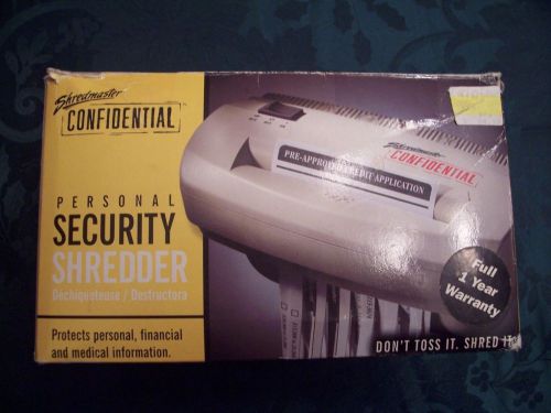 GBC Shredmaster Confidential, Portable Travel Document Shredder, Model 20S
