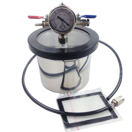 1 gallon vacuum chamber stainless steel degassing urethanes silicone gal for sale