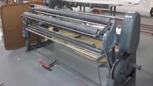 88&#034; utica single knife slitter (baloney) with rewind for textile fabrics for sale