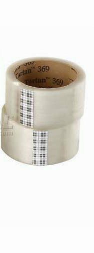 CLEAR TAPE - NEW 2 Rolls 3M 369 Tartan 1.88&#034; wide x 109 yds box carton packing