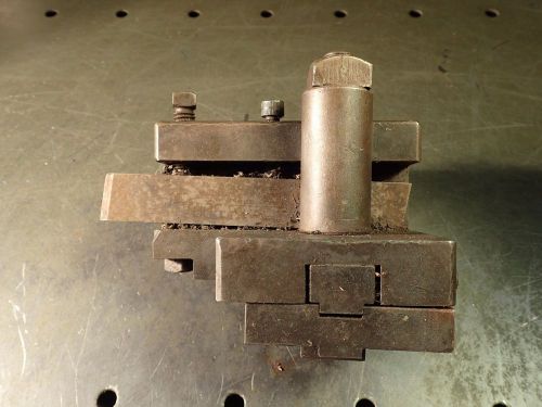 Brown &amp; Sharpe #22 Tool Post for 3/4&#034; Square Steels w/ 00 Post Adapter Base Plat