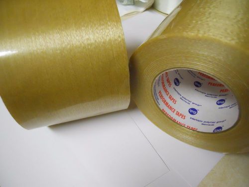 2 Rolls of 4 inch x 60 Yards RG-92 Fiberglass Reinforced Packing, Strapping Tape