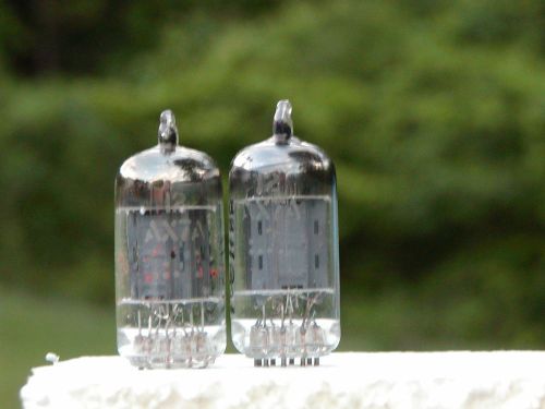 A  PAIR OF GE 12AX7A/ECC83 LONG PLATES VACUUM TUBES  TESTED