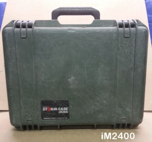 Pelican/storm case  #2400 - green - 19.2x15.2x7.3 for sale
