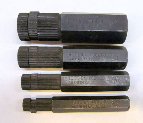 Roddick Tool Co. Internal Pipe Wrench Set 1&#034; 3/4&#034; 1/2&#034; 3/8&#034; Plumbing Motorcycle