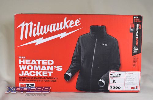 Milwaukee 2399-S Women&#039;s Small Black M12 Lithium-Ion Cordless Heated Jacket Kit