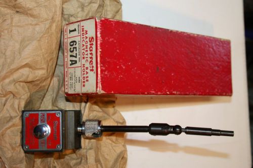 Starrett 657a magnetic base with swivel post assembly usa for sale
