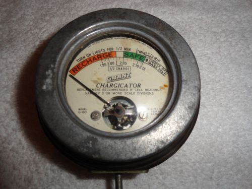 Vintage Grant CHARGICATOR Model G-60 Battery Tester