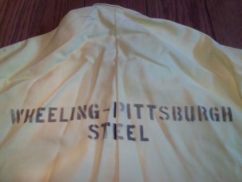 Wheeling-pittsburgh steel - westex roxel 7a yellow welding jacket &amp; pants - for sale