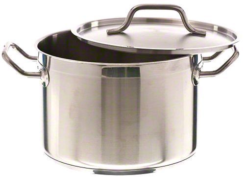 Update International (SPS-8) 8 Qt Induction Ready Stainless Steel Stock Pot w/Co