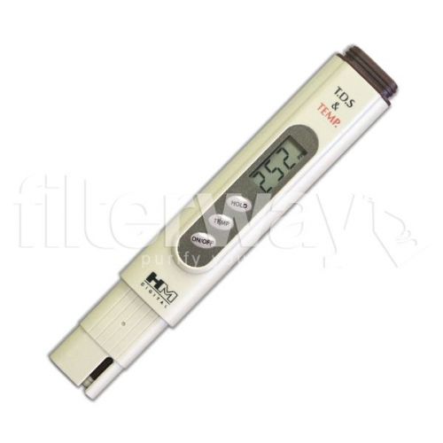 Hm digital tds-4tm pocket-size meter with digital thermometer for sale