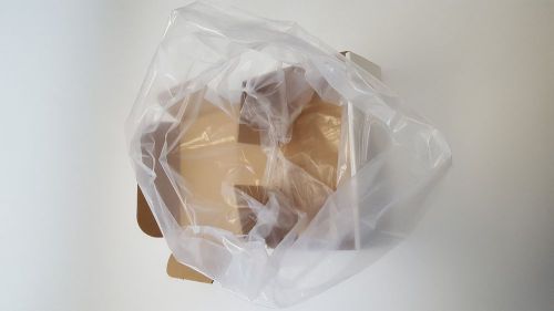 POLY LINER 1.5 MIL. GUSSET CLEAR PLASTIC BAGS - 12X12X20 - 500/CASE