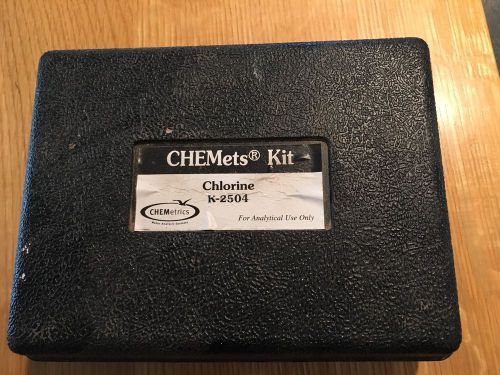 Chemetrics chemets kit k-2504 chlorine test for sale