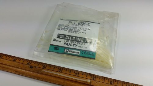 Panduit 97pc Pan-ty Cable Ties PLT.6SM-C  2 7/8&#034; Natural nylon zip