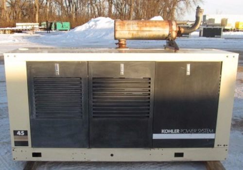 44kw kohler / ford propane genset - 12 lead generator - load bank tested for sale