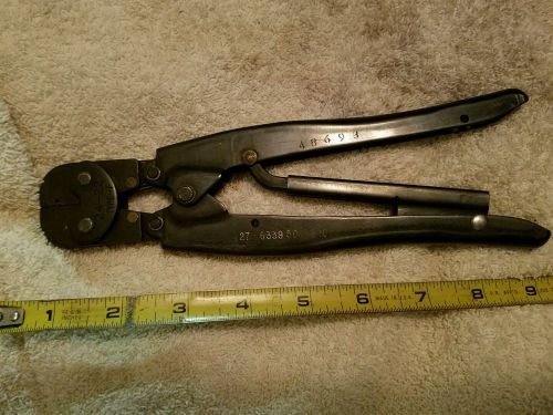 AMP 48698 TYPE F 24-22 Crimpers / Pliers  Ratcheted Closure NICE!!