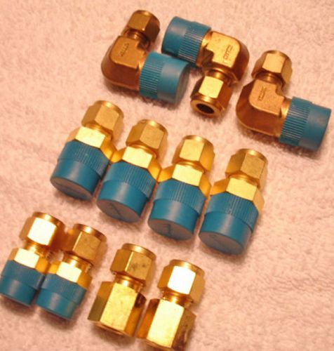 600 Series  Swagelok Brass Tube Fittings 3/8 compression
