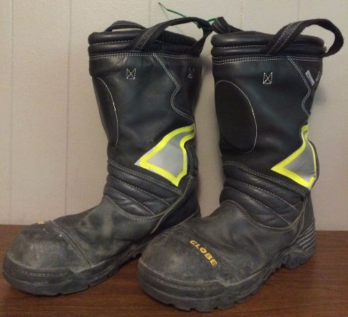 Globe crosstech 14&#034; structural fire boots, pull-on, 2015, nfpa size 11w for sale