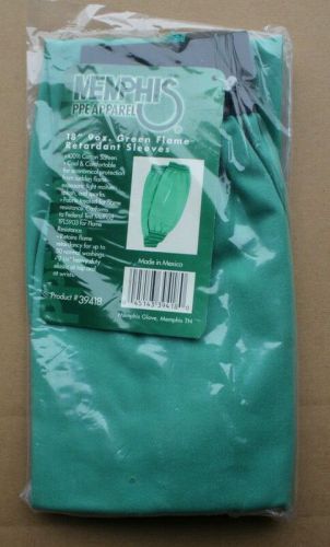 Memphis ppe apparel 39418 green flame retardant welding sleeves, 18&#034; new for sale