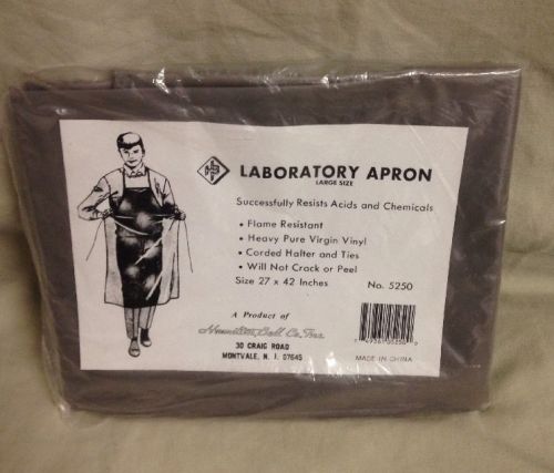 Laboratory Apron Size Large, Hamilton Bell Co., Lab Wear, Gray