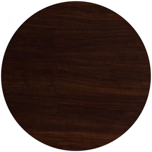 48&#039;&#039; Round Resin Restaurant Table Top in Resin Walnut Finish - Bar Table Top