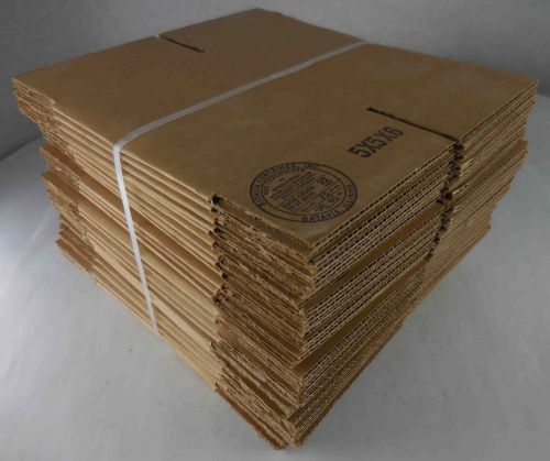 Bundle of 25 new cardboard shipping boxes 5&#034; x 5&#034; x 6&#034; #672 for sale