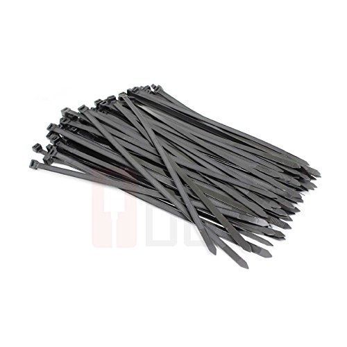 Buycheapcables? 10&#034; black heavy duty standard cable ties self locking 7.5mm with for sale