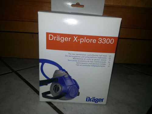 Drager X-plore 3300 Reusable  Half Face Respirator (filters not included) Small