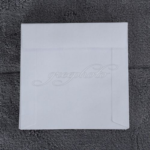 100X White Paper Mini Disc Bags Bulk Blank Media DVD CD Packaging Sleeves Cases