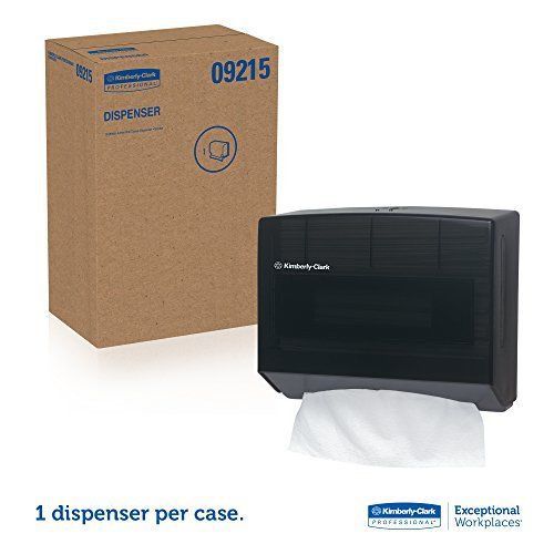 Scottfold Compact Paper Towel Dispenser 09215, Small Towel Dispenser, Black