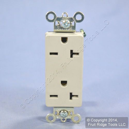 P&amp;s gray decorator specific grade outlet duplex receptacle 20a 250v 26852-gry for sale