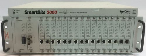 NETCOM SMARTBITS 2000 SMB-2000 ANALYSIS TESTER SYSTEM W/ (16) ML-7710 CARDS