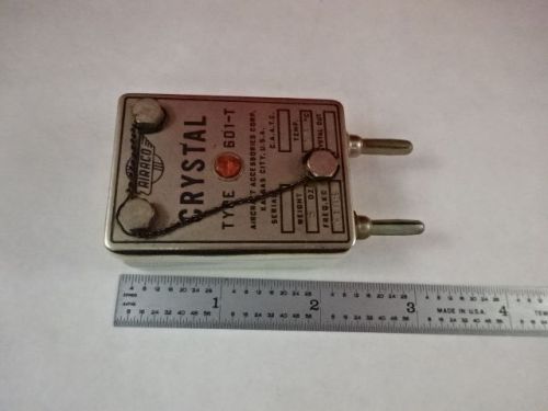 VINTAGE QUARTZ CRYSTAL AIRCRAFT FREQUENCY 3105 KC AIRACO 601-T AS IS B#F1-E-02