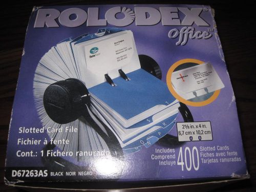 Rolodex office open rotary business card file 400 2 5/8&#034; x 4&#034; cards new for sale