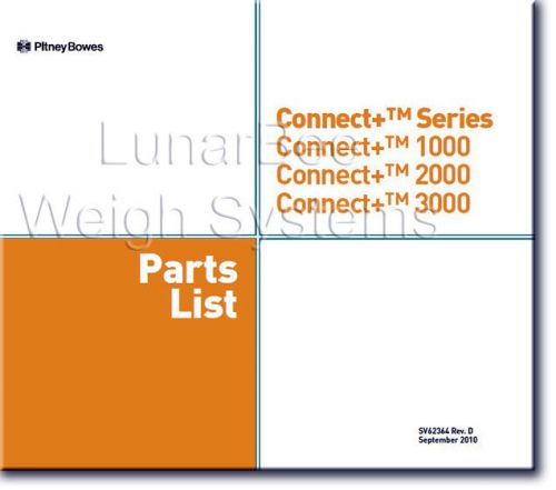 Pitney Bowes Connect+ Series Connect + 1000 2000 3000 Parts List Manual