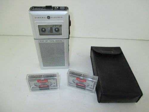 General Electric Micro II 5330 Micro Mini cassette Tape Recorder Plus 2 Tapes