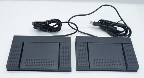 Lot of 2x OLYMPUS RS25 PC Transcription Kit Foot Pedal