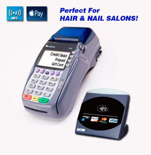 Verifone VX570/Dual Dial/IP &amp; VivoPay3000 NFC Contactless For HAIR/NAIL SALONS