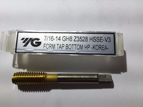 7/16-14 gh8 yg1 hsse-v3 form tap bottom edp#z3528 tin coated for sale