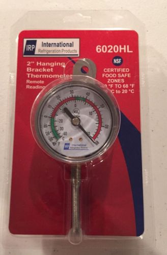 IRP 6020HL 2&#034; Hanging Bracket Thermometer Remote Reading -40 to 68 Degrees