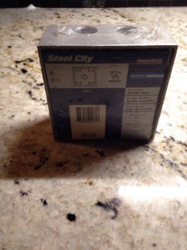 Steel City Outdoor LT11 Weatherproof box 3 outlet 1/2 inch threaded NIB