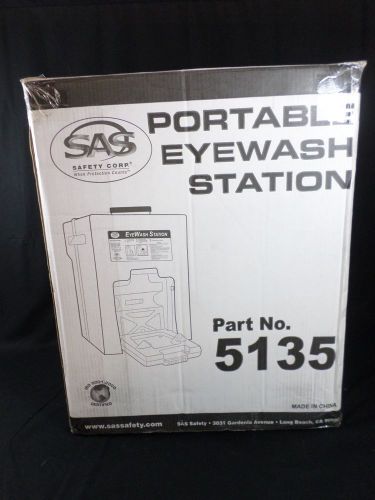 NEW SAS Safety Corporation Portable Gravity Fed Low-Profile Eyewash Station 5135