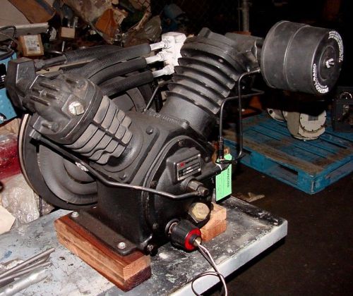 10HP  Ingersoll-Rand 2545 2-Stage Pump AIR COMPRESSOR, Rebuilt Pump for 5, 7.5,