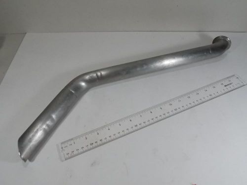 GOOD USED 1 1/2&#034; OFFSET DRAIN TRI CLAMP STAINLESS SANITARY PIPE FITTING